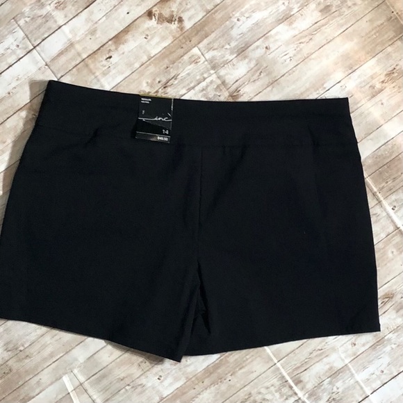 INC International Concept Black Pull-On Shorts 14 - Picture 5 of 9